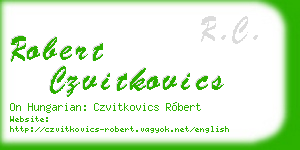 robert czvitkovics business card